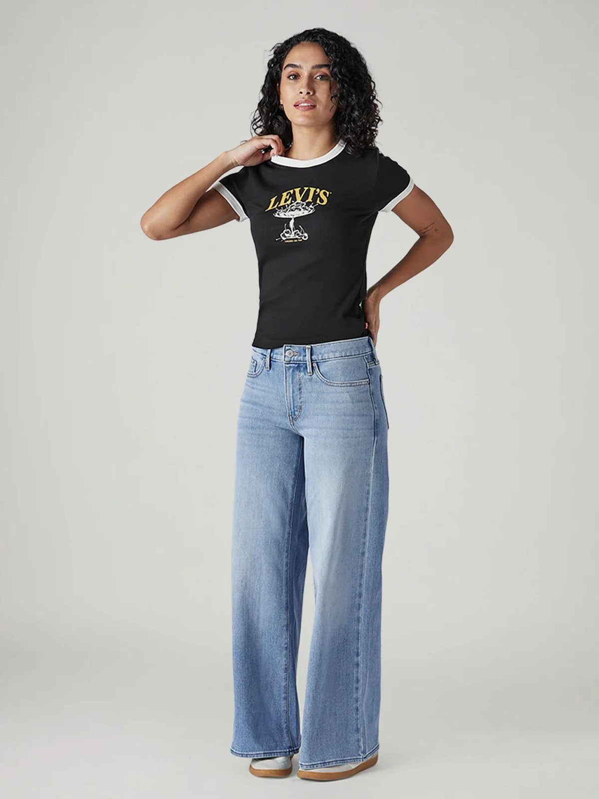 Womens Navy Blue Solid Jeans | BG78 - view 11