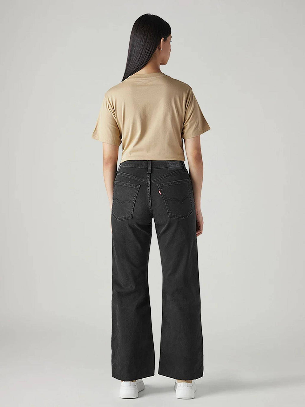 Womens Black Solid Jeans | BT10 - view 2