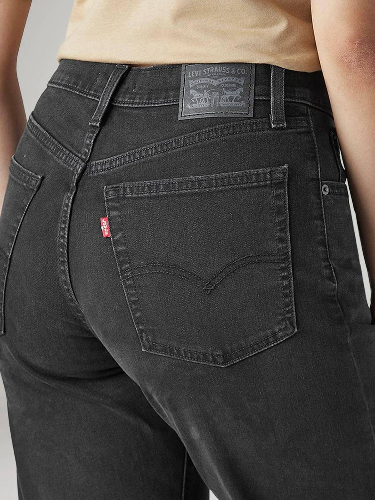 Womens Black Solid Jeans | BT10 - view 4