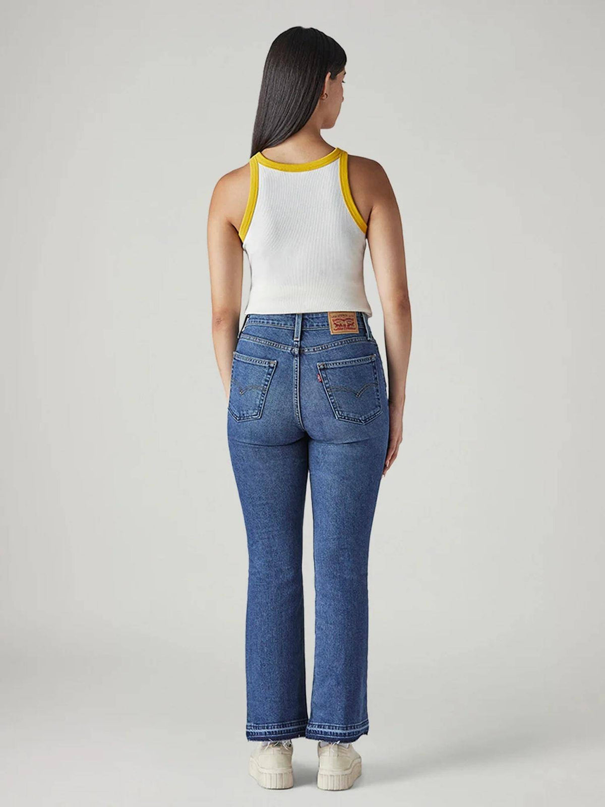 Womens Blue Solid Jeans | BT10 - view 2