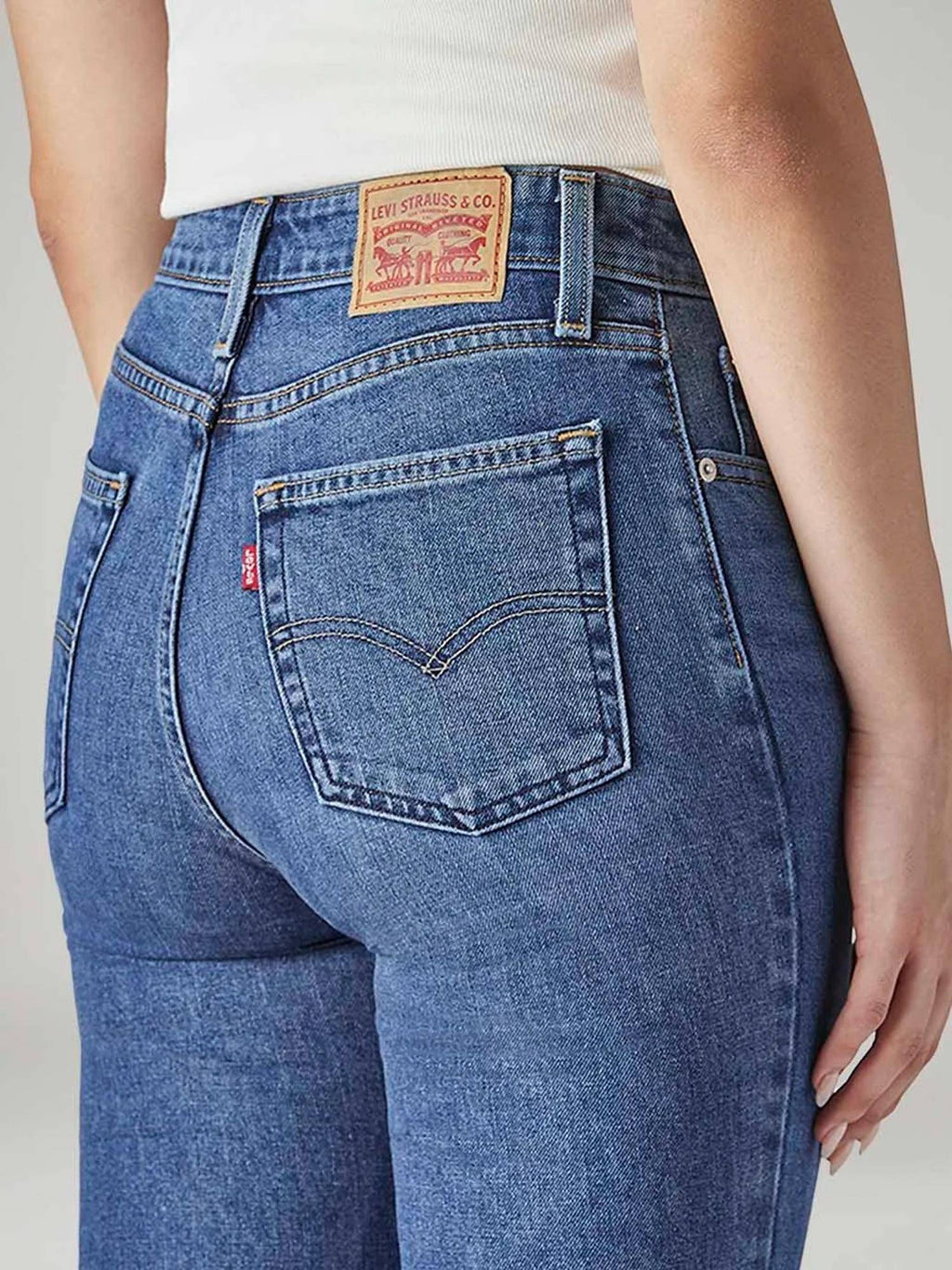 Womens Blue Solid Jeans | BT10 - view 4