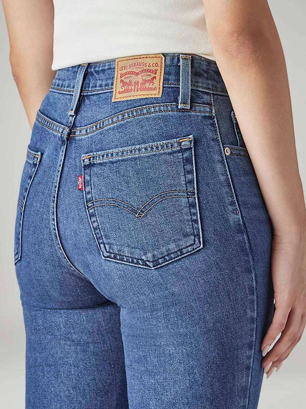 Womens Blue Solid Jeans | BT10 - view 4
