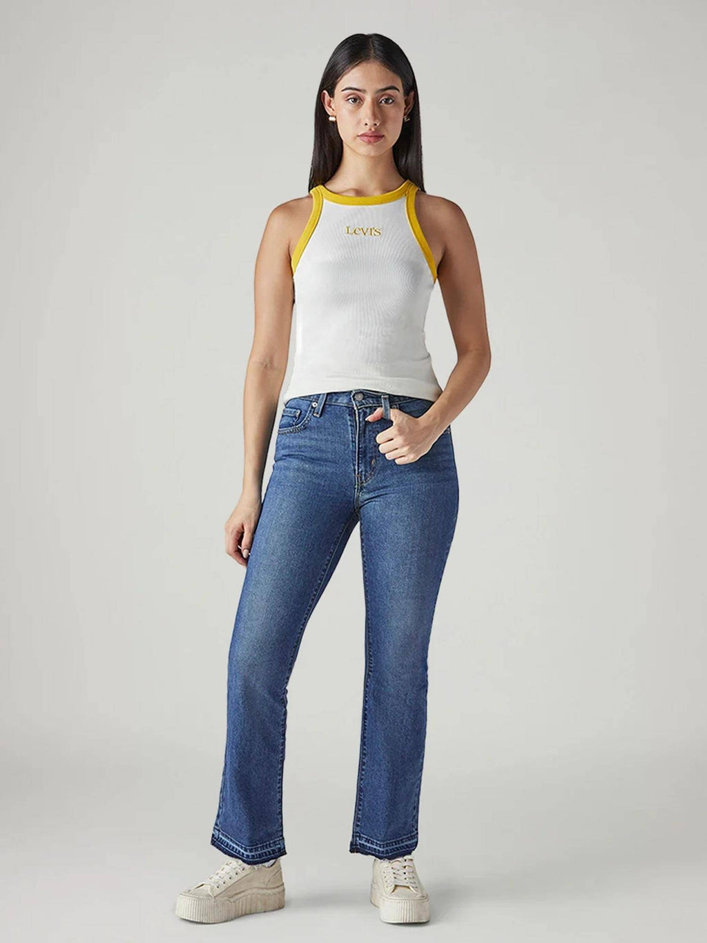 Womens Blue Solid Jeans | BT10 - view 5
