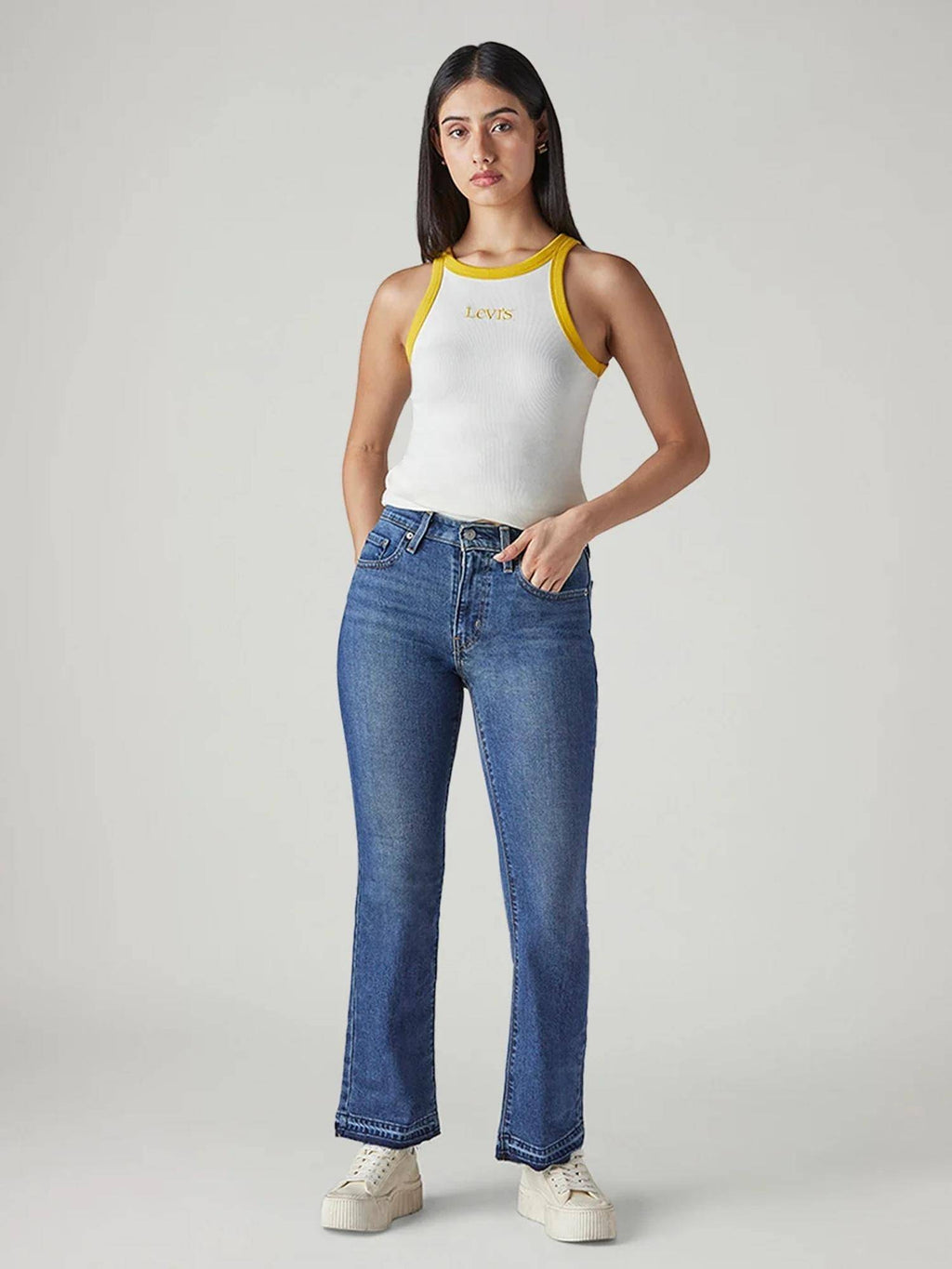 Womens Blue Solid Jeans | BT10 - view 6