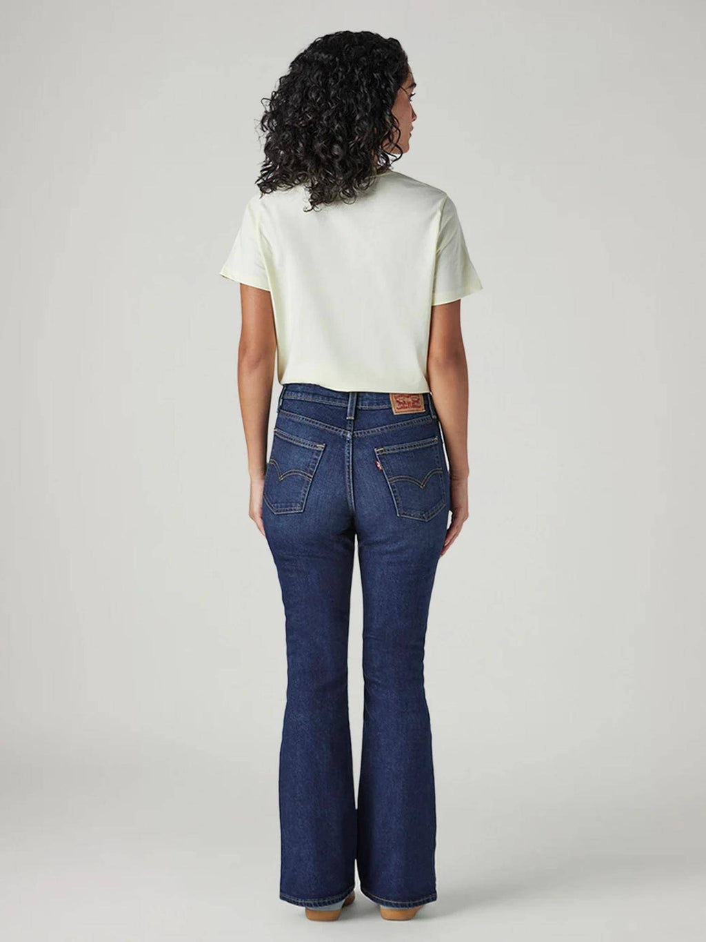Womens Blue Solid Jeans | BG78 - view 2