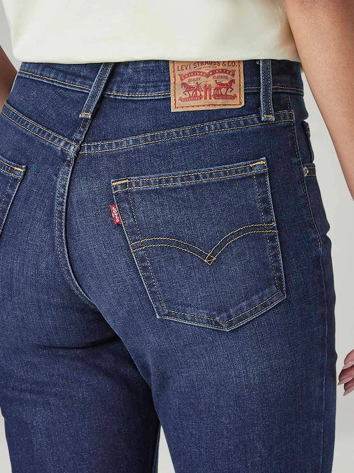 Womens Blue Solid Jeans | BG78 - view 4