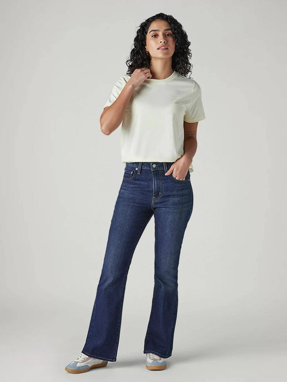 Womens Blue Solid Jeans | BG78 - view 5
