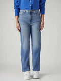 Womens Blue Solid Jeans | ST23 - view 1