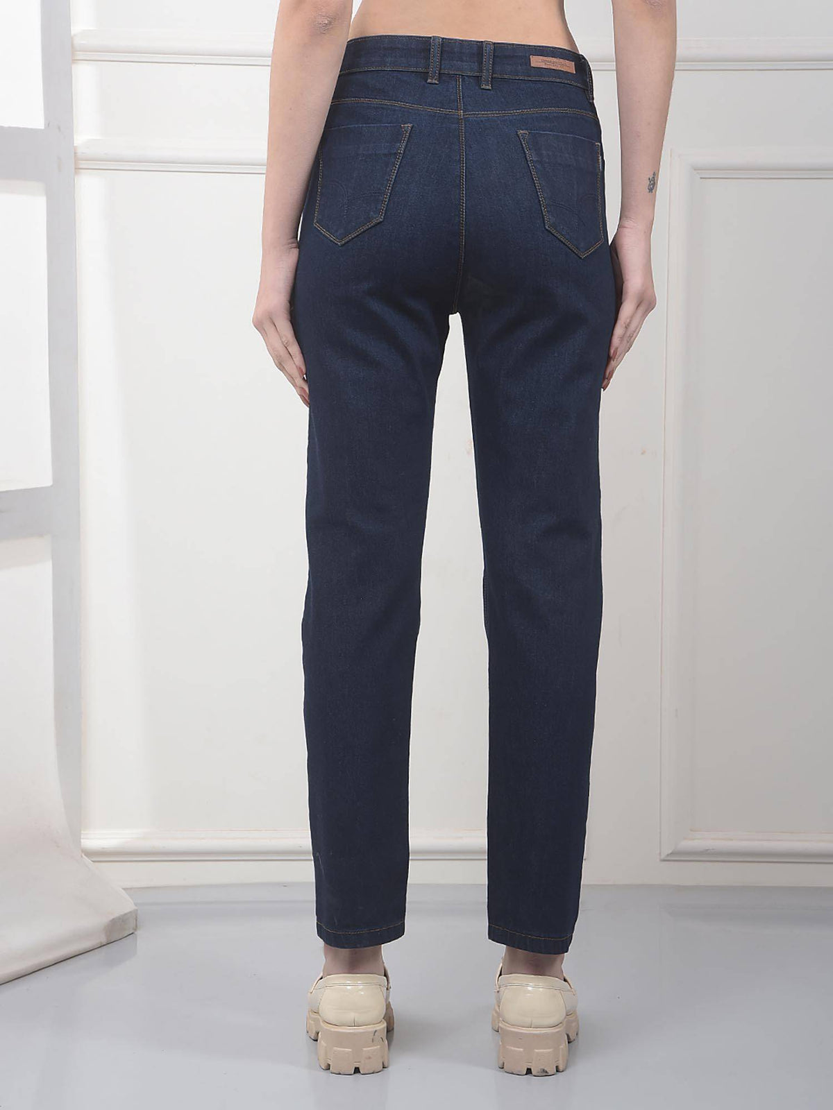 Womens Blue Straight Jeans | ST23 - view 3