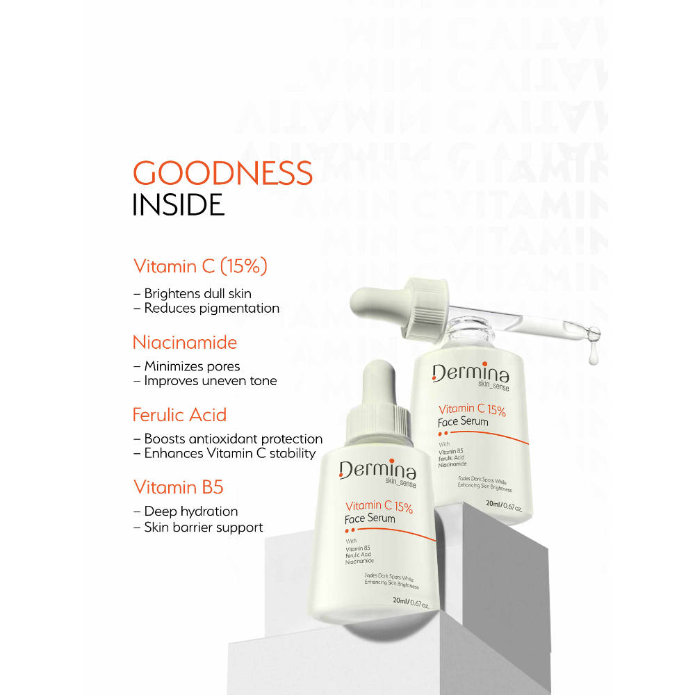 Vitamin C 15% Face Serum with Niacinamide, Vitamin B5 & Ferulic Acid | Z8 - view 3