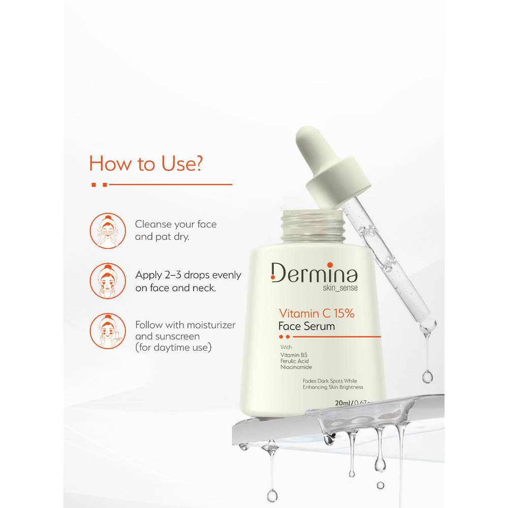 Vitamin C 15% Face Serum with Niacinamide, Vitamin B5 & Ferulic Acid | Z8 - view 5