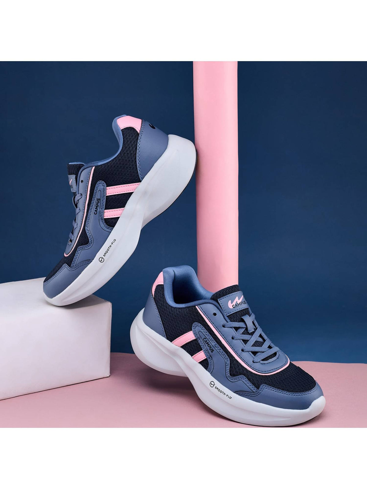 Women Hall White & Pink Sneakers | SN09 - view 7