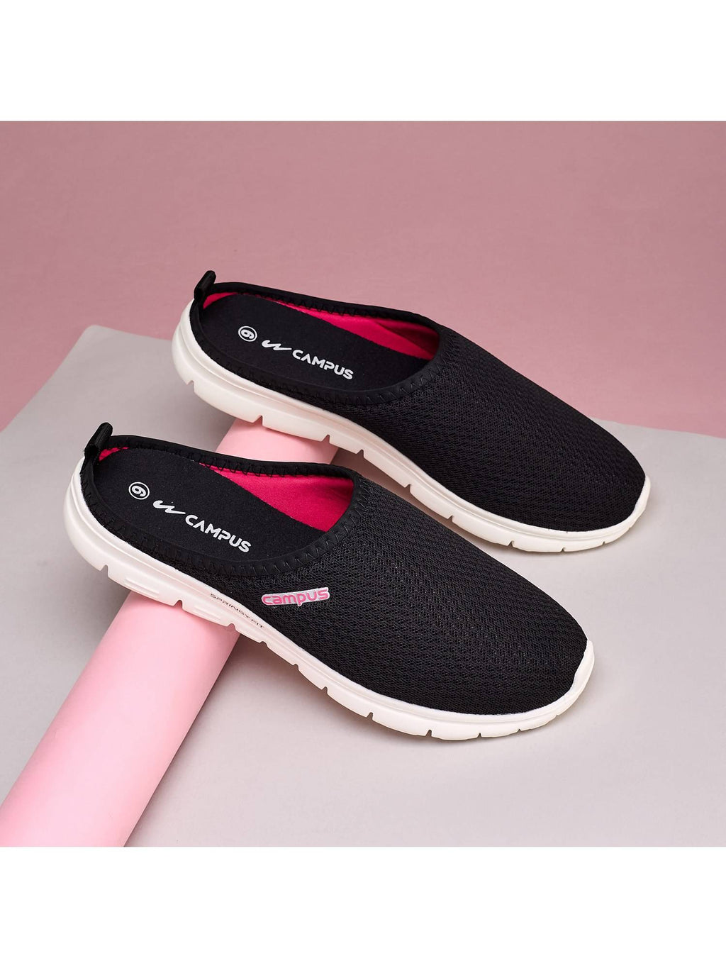 Kim Women Black Walking Shoes | SH9 - view 1