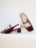 Women MAROON Sandal Heels | H78 - view 1