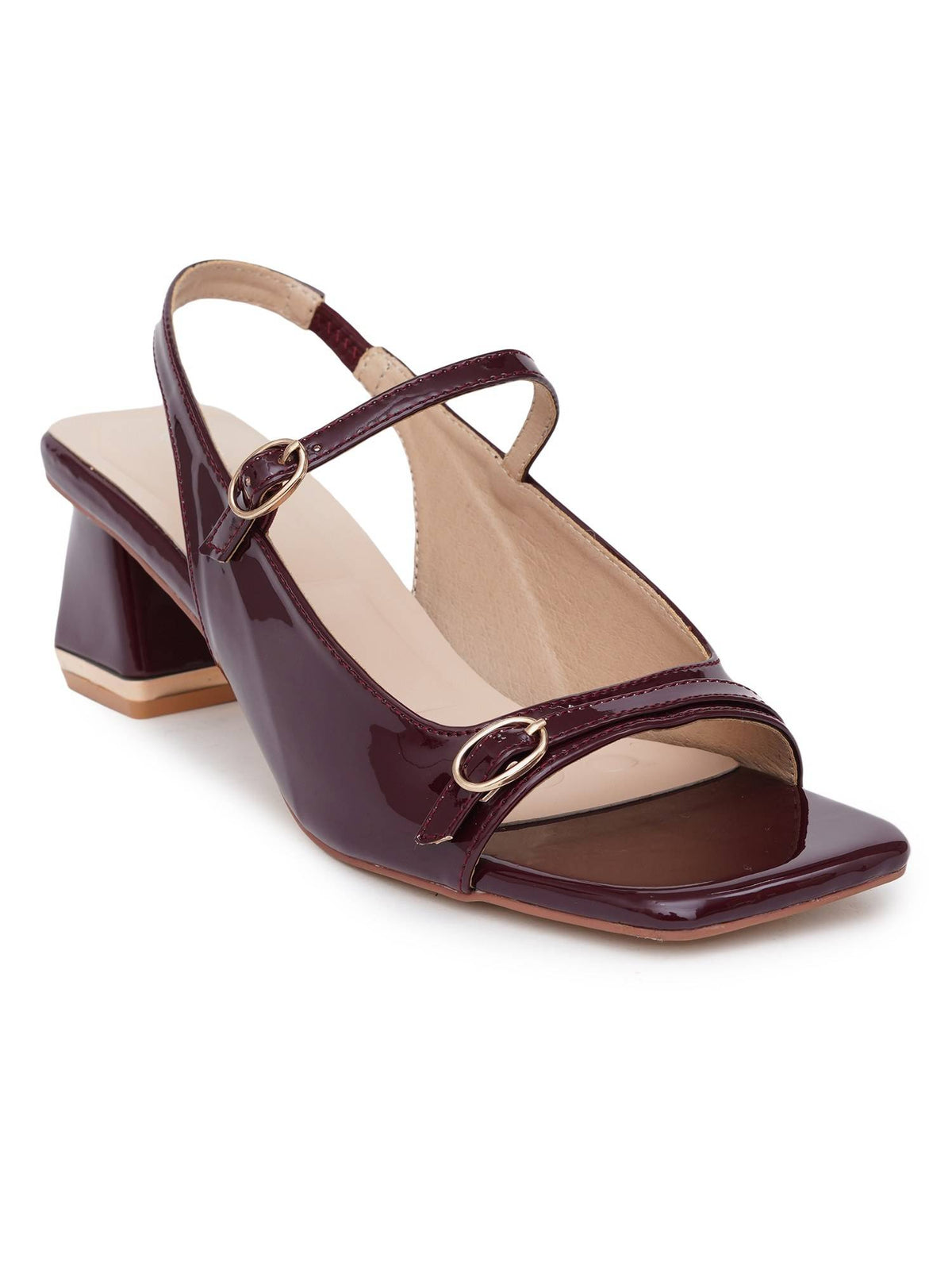 Women MAROON Sandal Heels | H78 - view 2