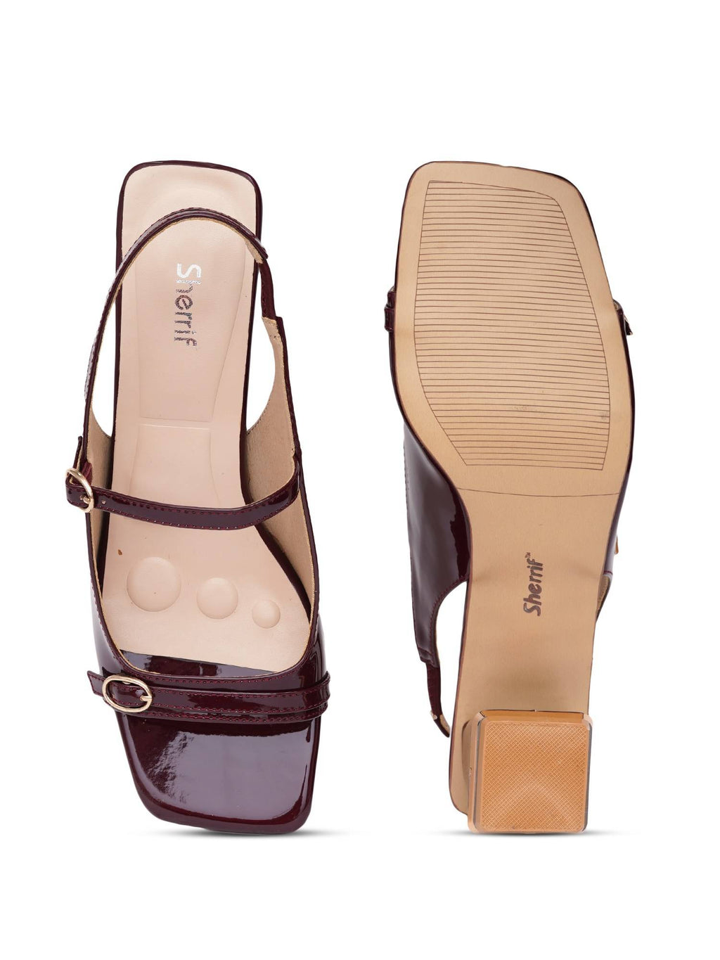 Women MAROON Sandal Heels | H78 - view 5