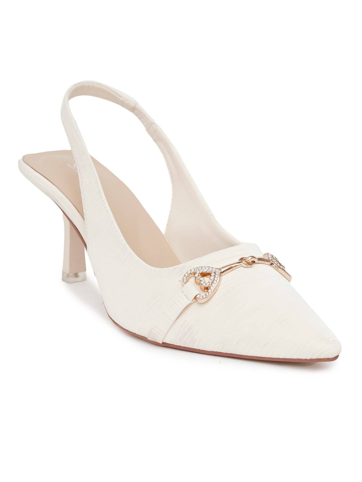 Women CREAM Sandal Heels | H78 - view 2