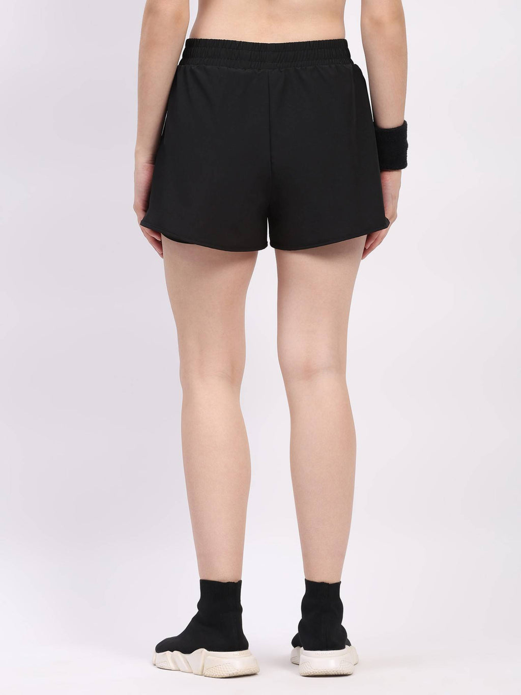 Pink Polyester Blend Loose Fit Active Shorts - view 10