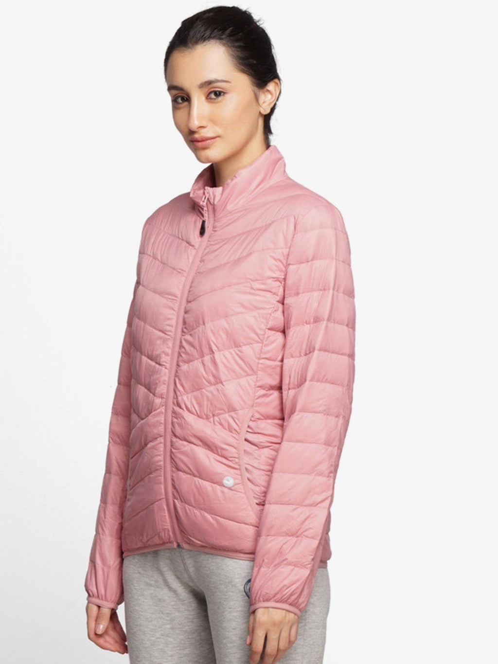 Pink Women's Down Jacket Classic | JK12 - view 3