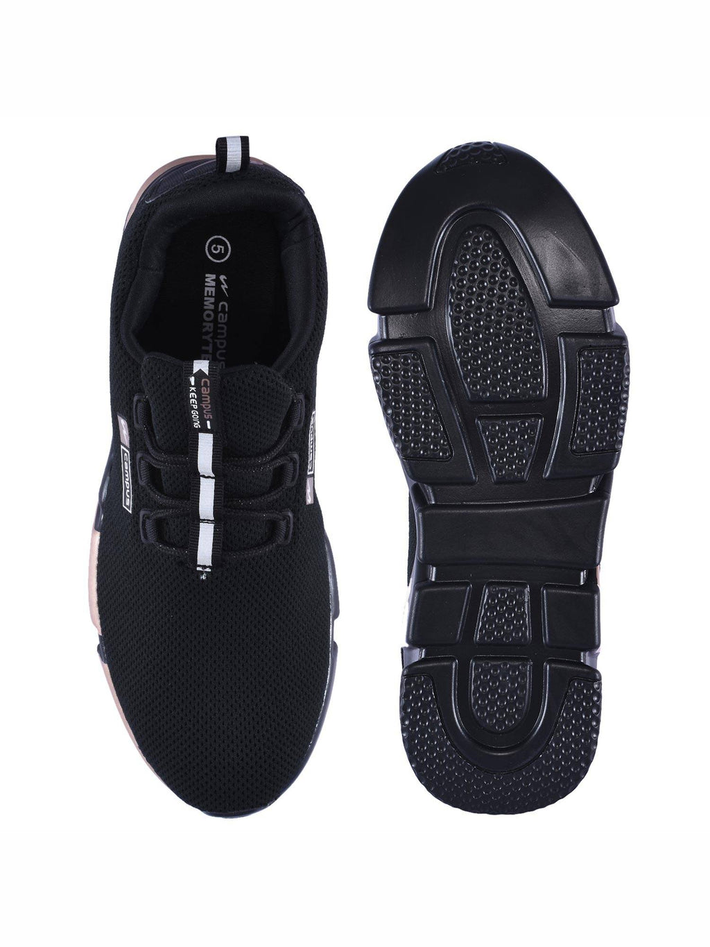 Alexa Black Running Shoes For Women | SN09 - view 4