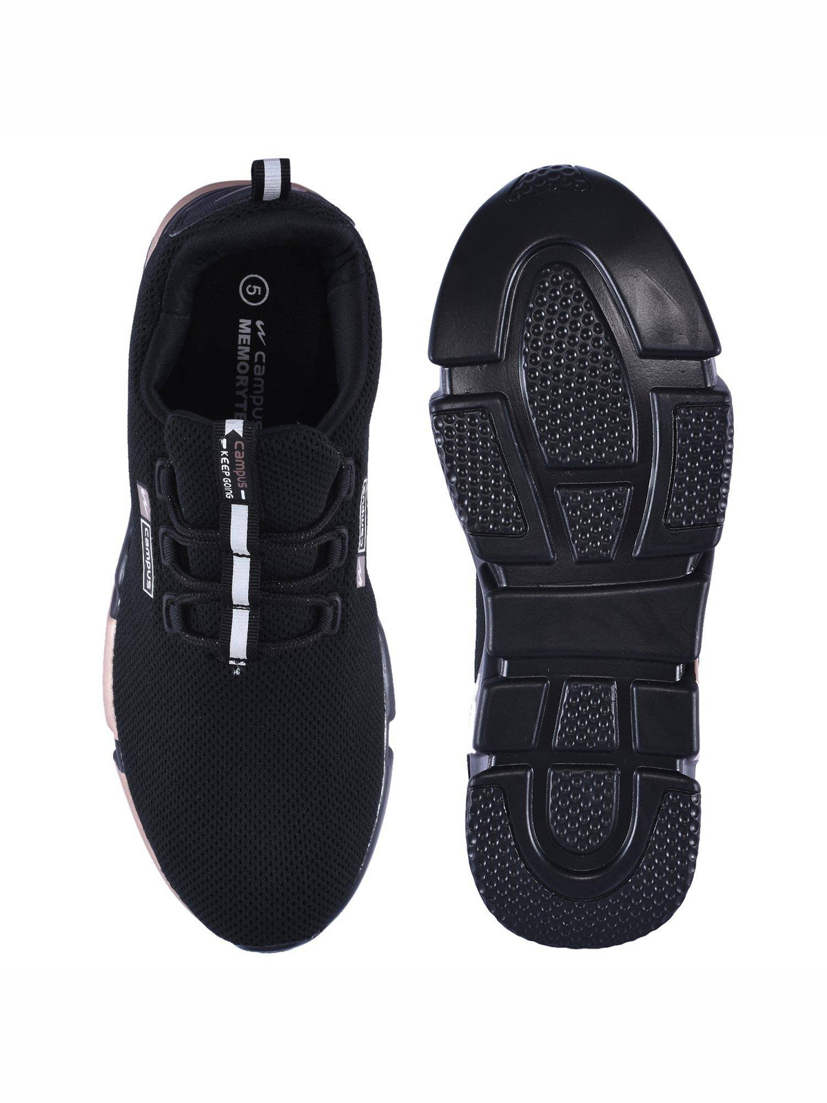 Alexa Black Running Shoes For Women | SN09 - view 4