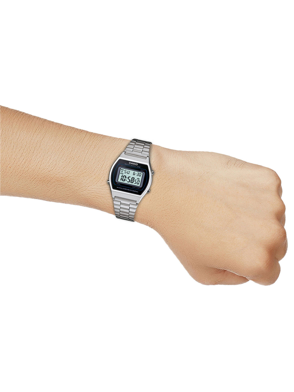 Vintage B640WD-1AVDF Black Digital Dial Silver Stainless Steel Band D129 | W92 - view 5