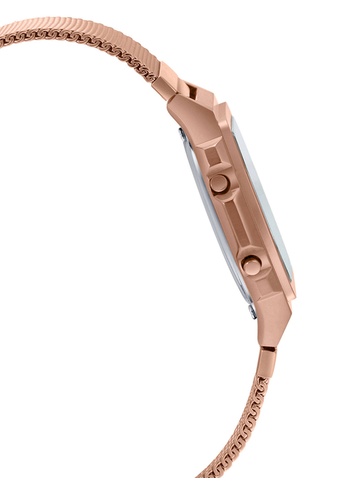 Vintage A1000MPG-9EF Rose Gold Digital Dial Rose Gold Stainless Steel Mesh Band D196 | W92 - view 3