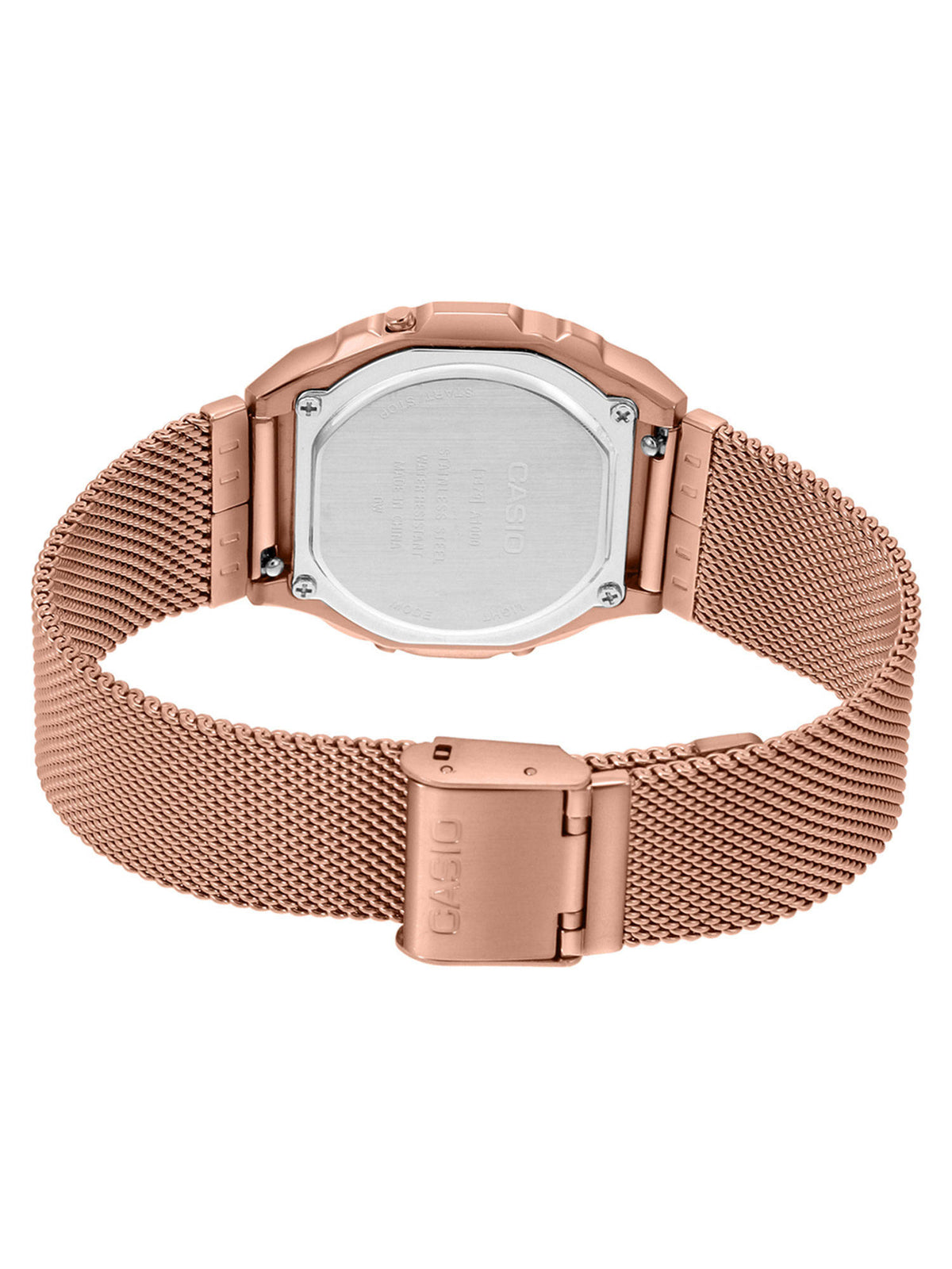 Vintage A1000MPG-9EF Rose Gold Digital Dial Rose Gold Stainless Steel Mesh Band D196 | W92 - view 4