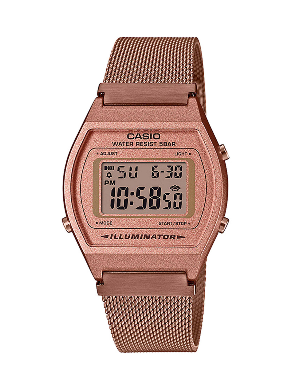 Vintage B640WMR-5ADF Rose Gold Digital Dial Rose Gold Stainless Steel Mesh Band D216 | W92 - view 1