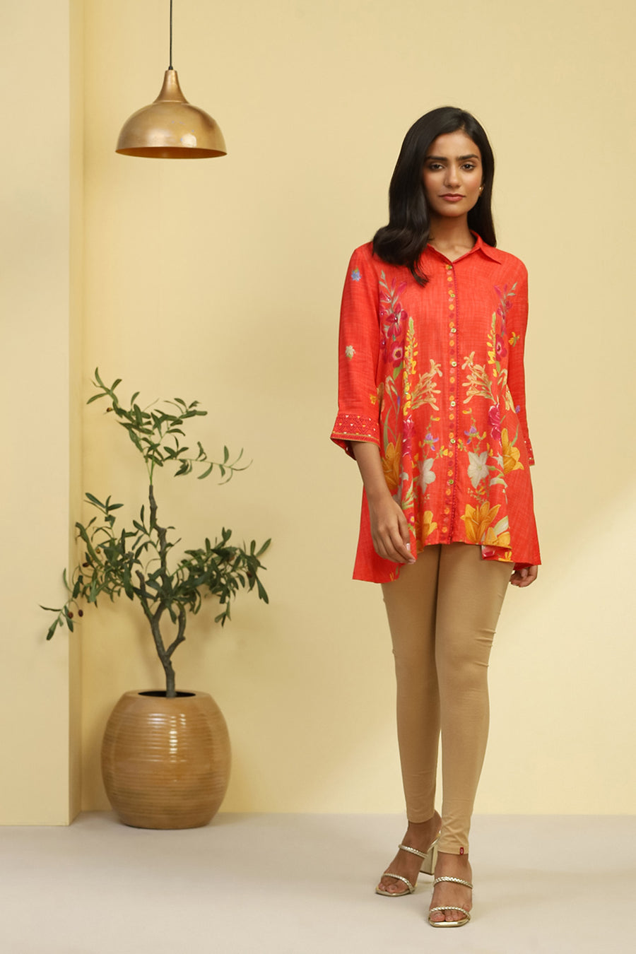 Coral Rayon Straight Kurta K60