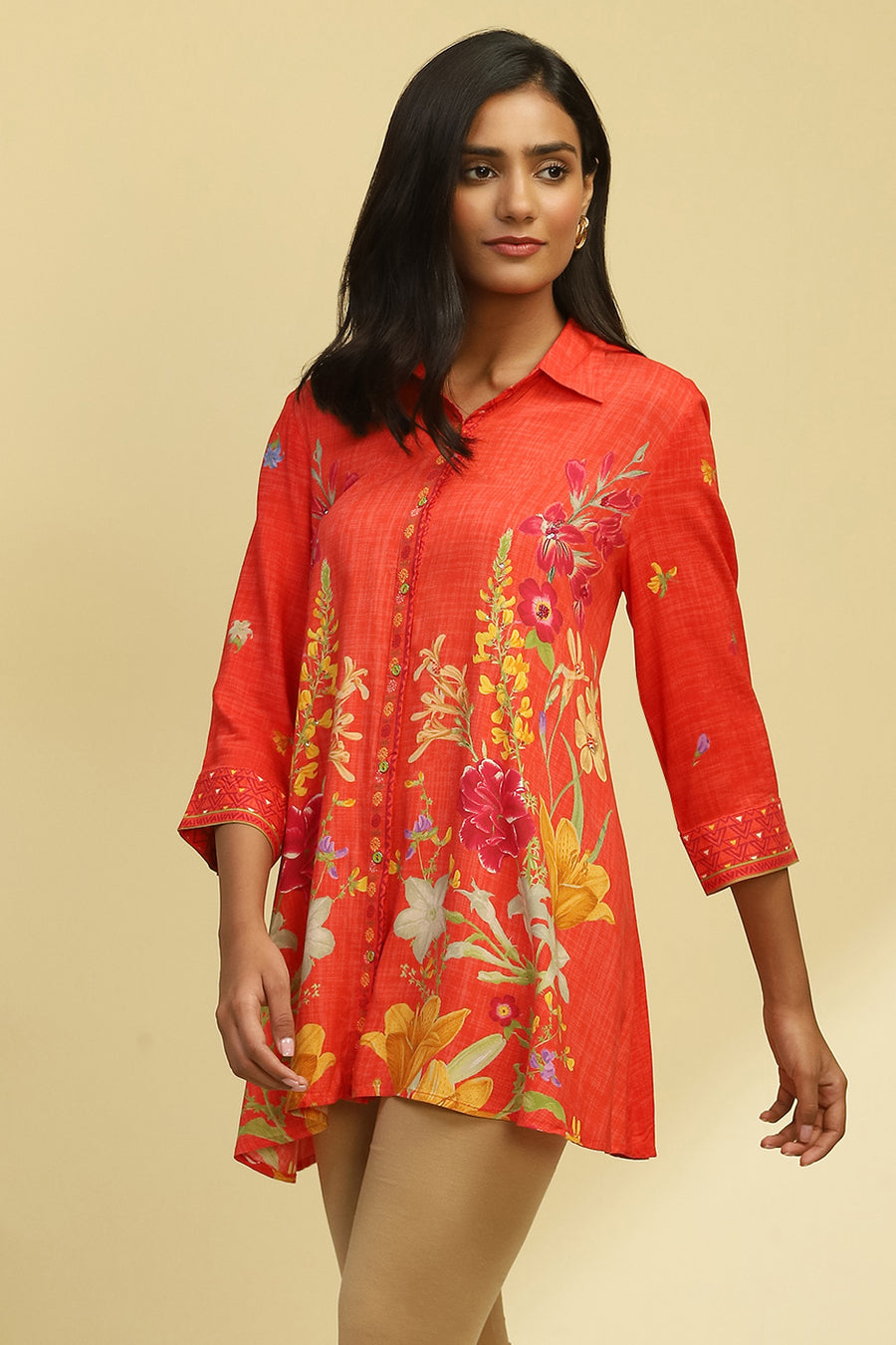 Coral Rayon Straight Kurta K60