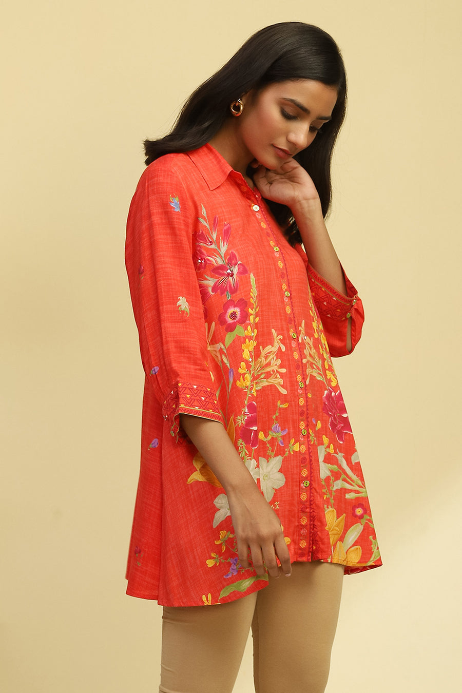 Coral Rayon Straight Kurta K60