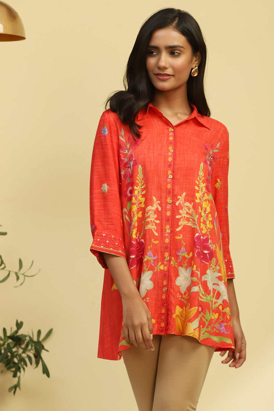 Coral Rayon Straight Kurta K60