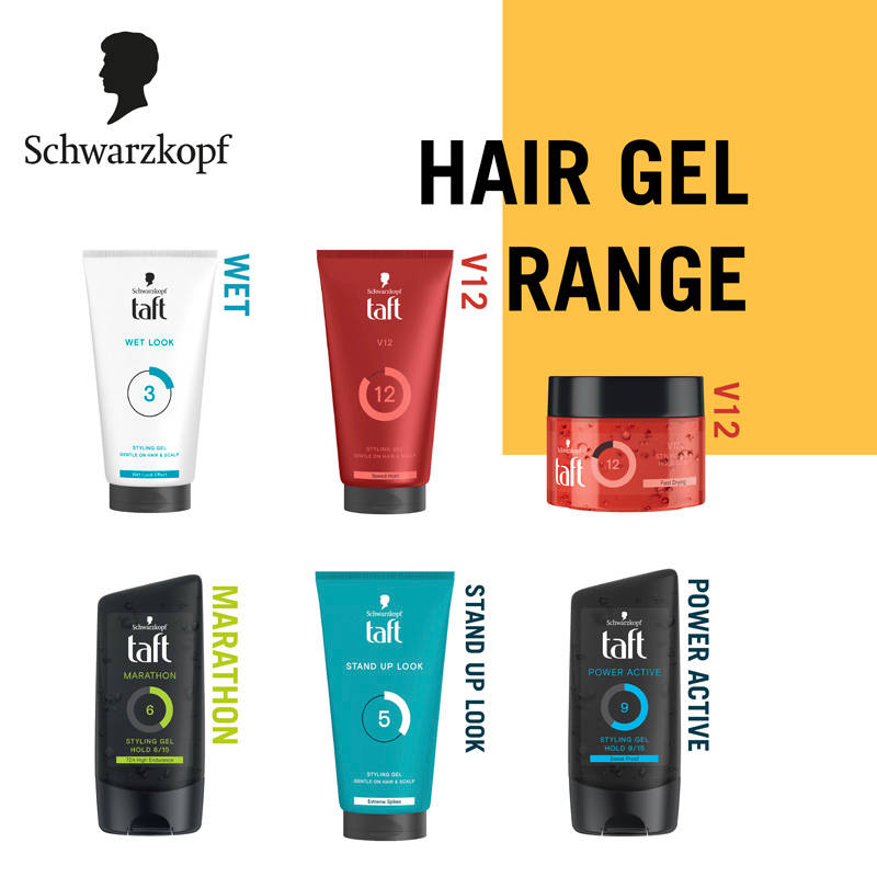 Taft Power V12 Hair Gel With Speed Hold Technology, Non-Stick & Easy To Wash Off | H02 - view 6