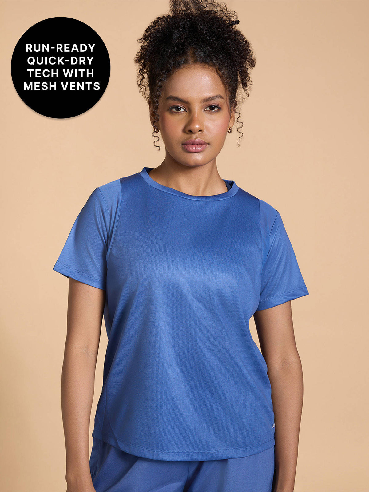 Running Top with Breathe Easy Mesh Panels and Quick-Dry Fabric-Stride Collection | TS56 - view 26
