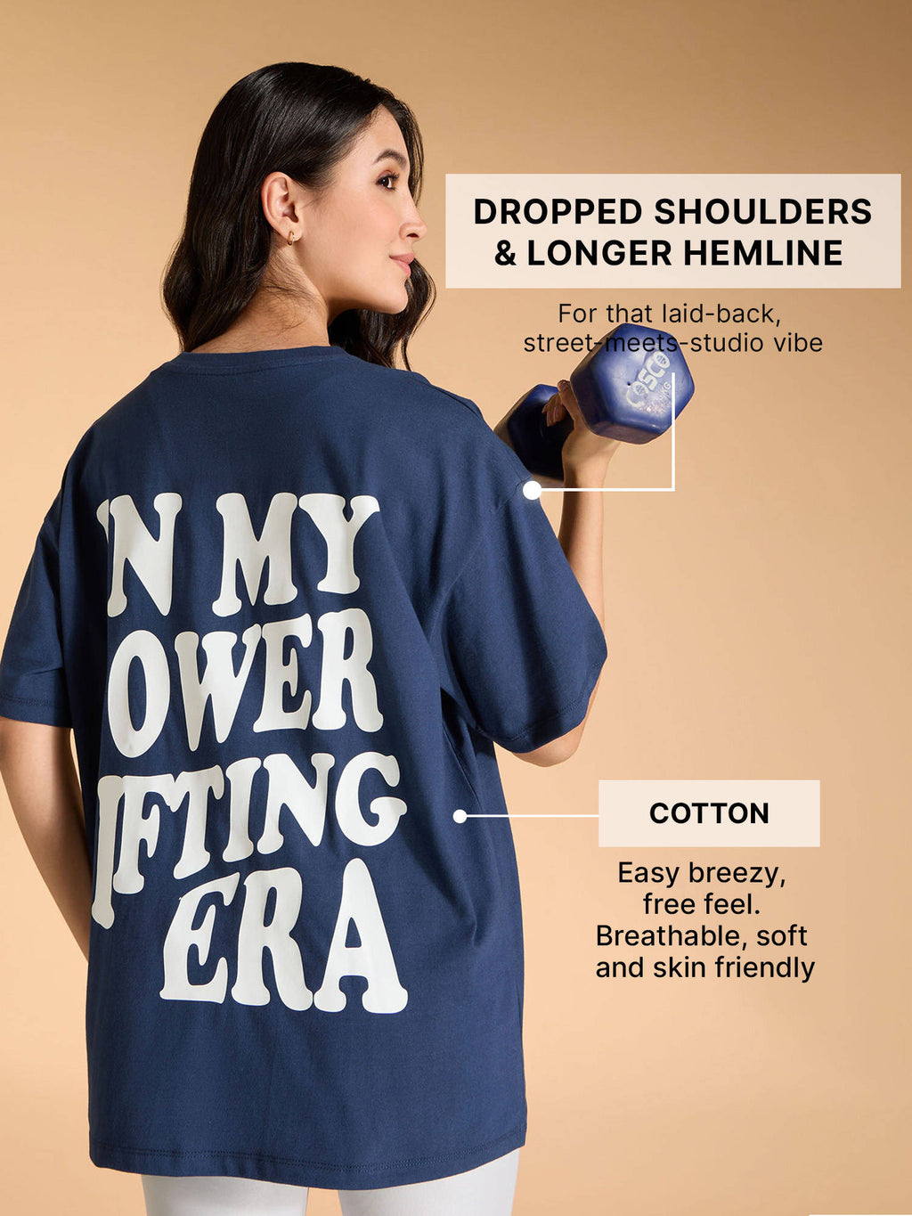 Cotton Oversized Printed Graphic Tshirt | TS56 - view 3