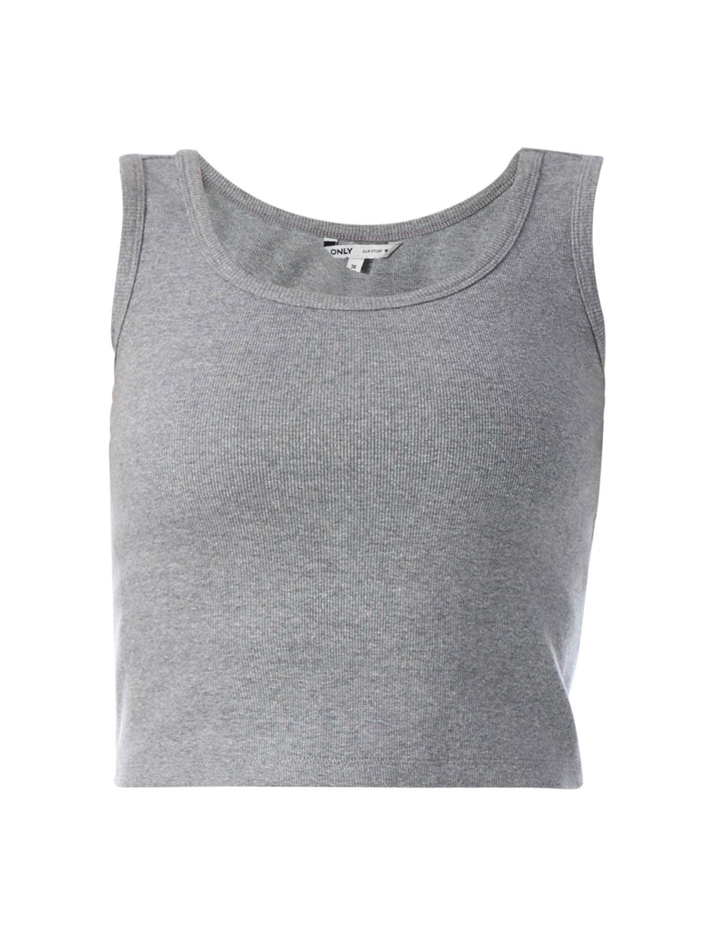 Womens Solid Regular Fit Grey Tank Top | TT98 - view 7
