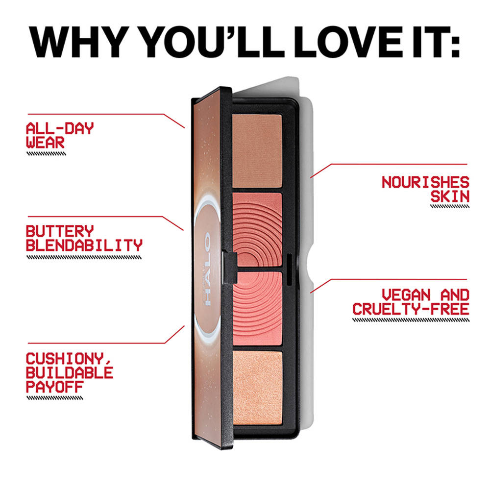Halo Contour, Blush And Highlighter Palette | F14 - view 4