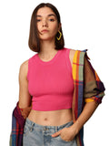 Pink Solid Tank Top | TT98 - view 1