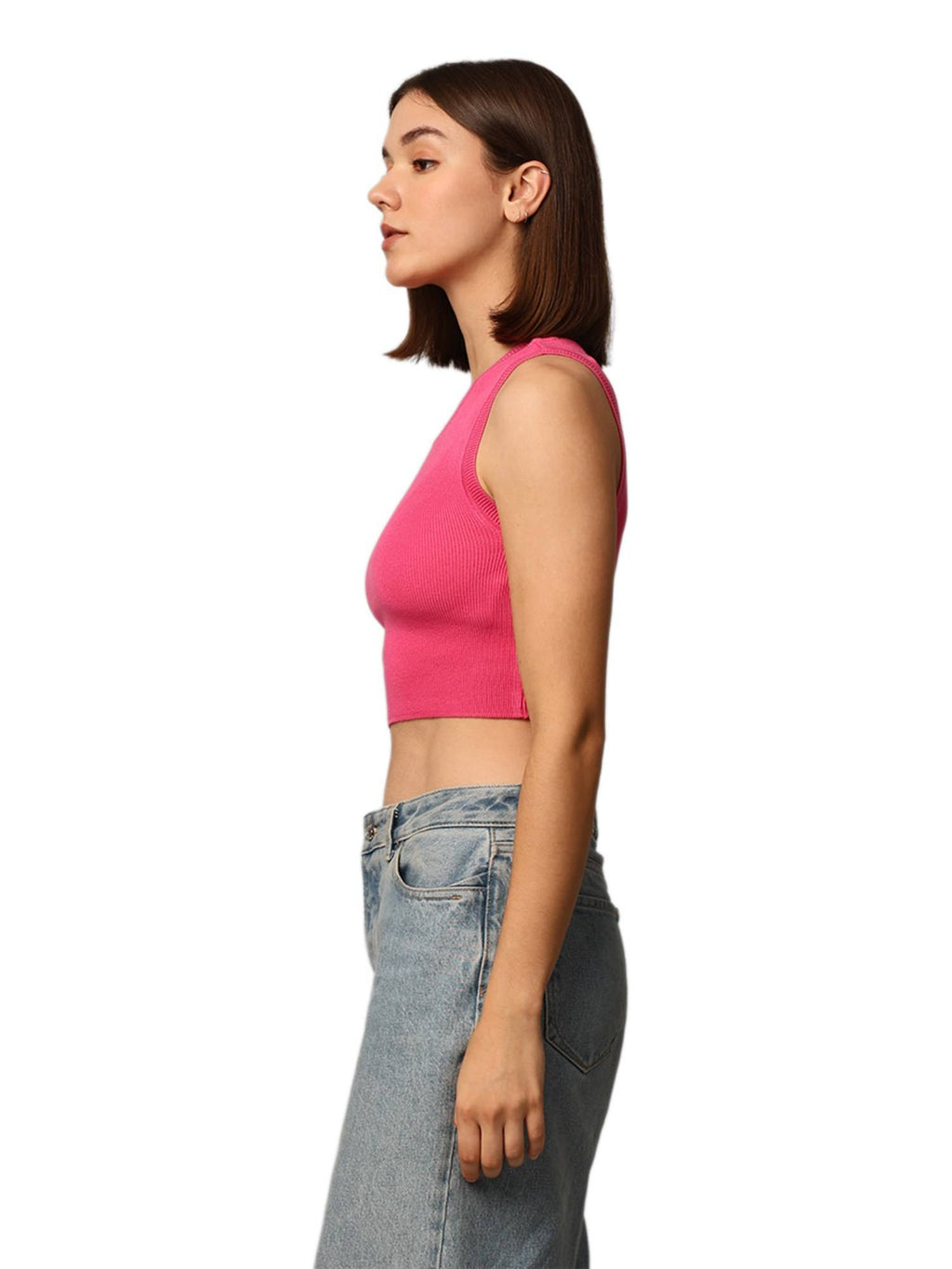 Pink Solid Tank Top | TT98 - view 5