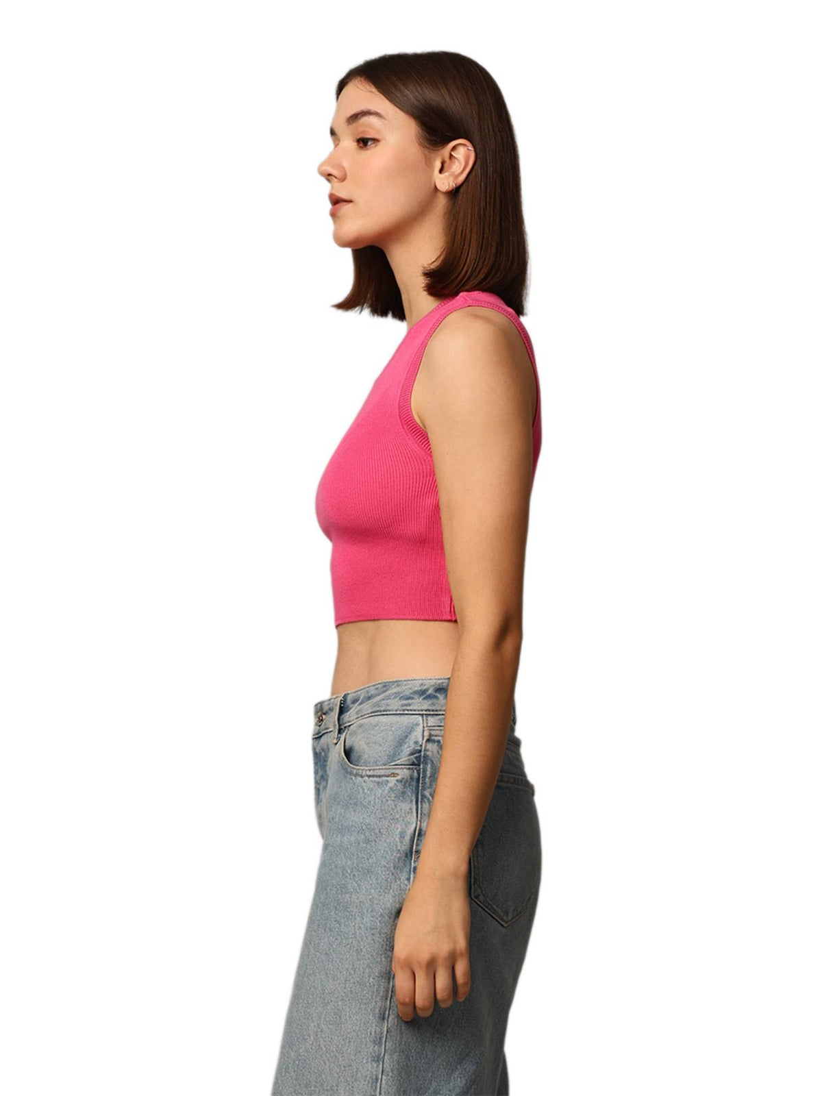 Pink Solid Tank Top | TT98 - view 5