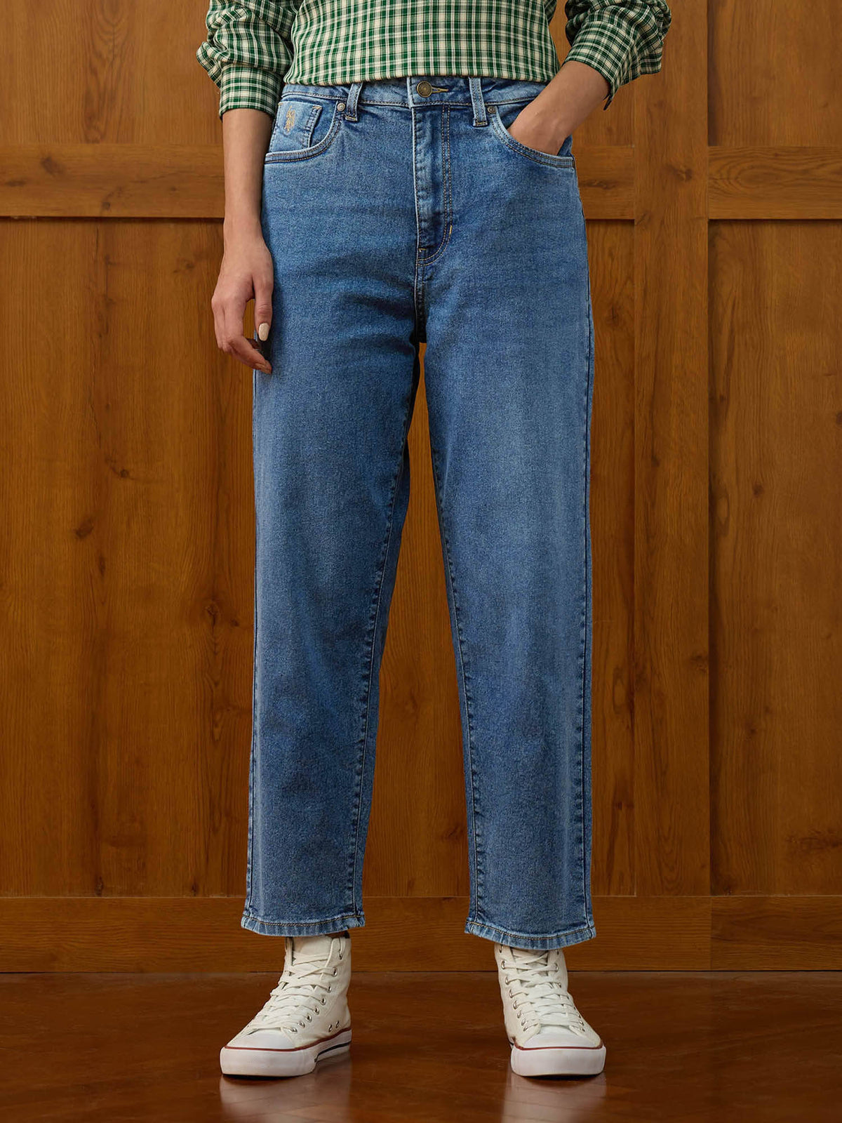 Mid Rise Straight Fit Jeans | ST23 - view 1