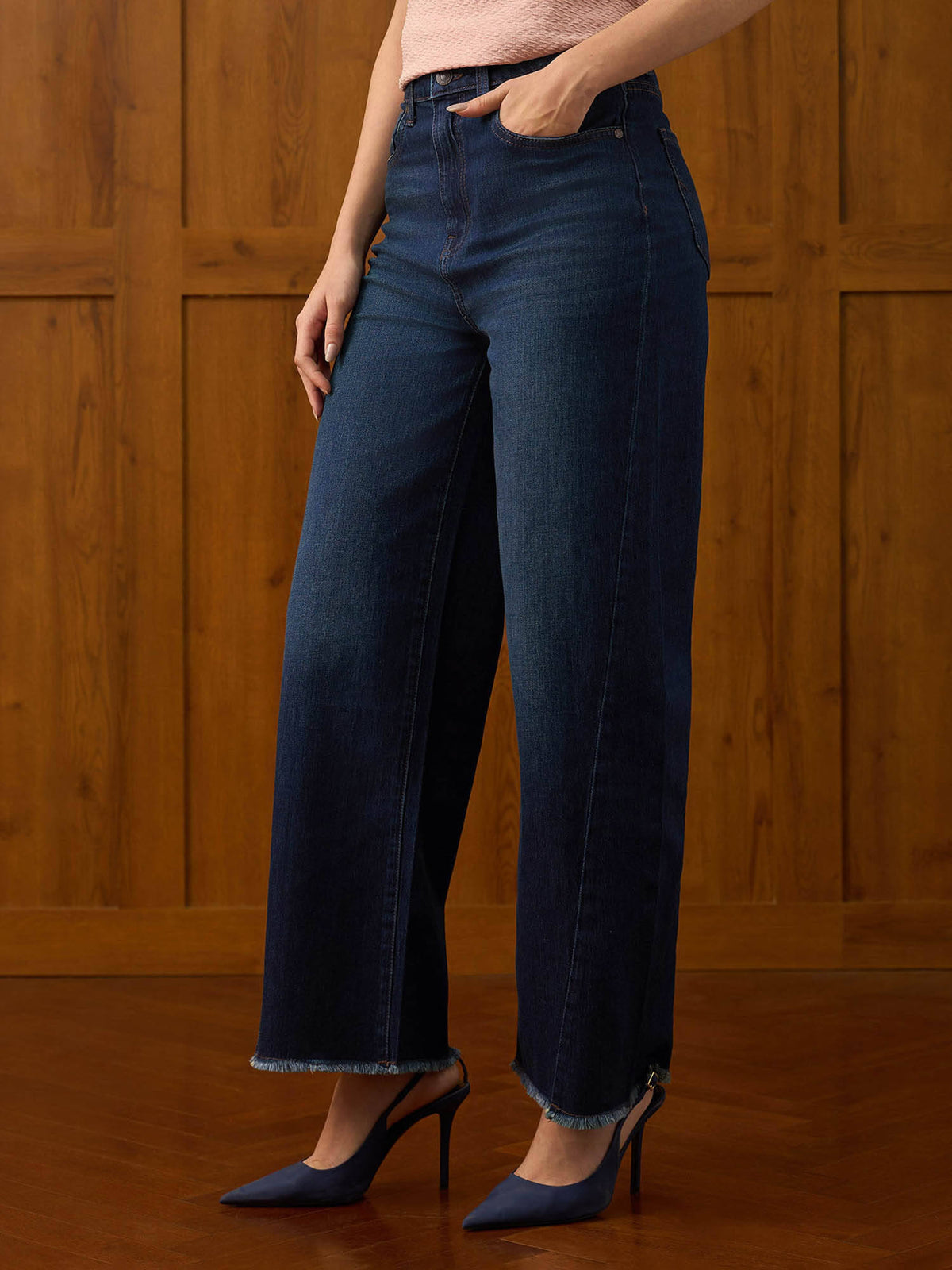 Mid Rise Straight Fit Jeans | ST23 - view 4
