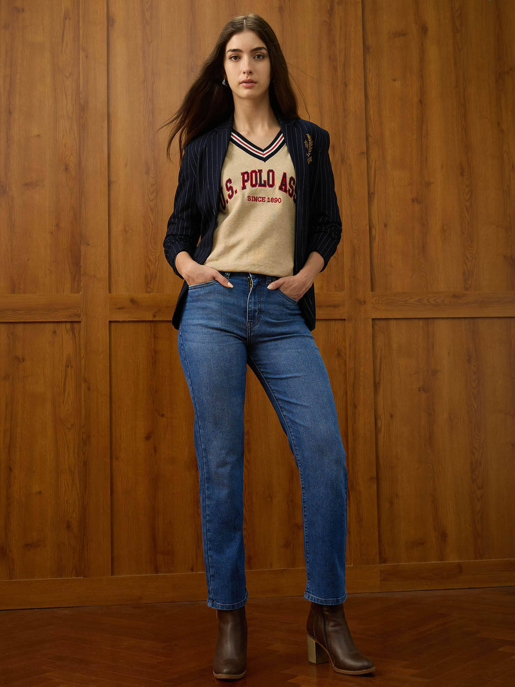 Mid Rise Straight Fit Jeans | ST23 - view 3