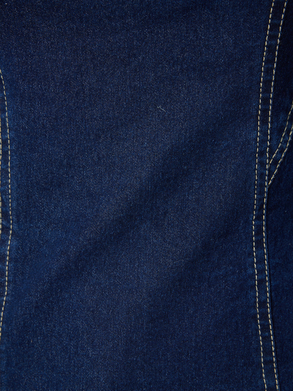 Dark Blue Denim Fitted Tube Top | TT90 - view 7