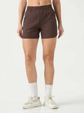 Brown Solid Regular Shorts - view 1