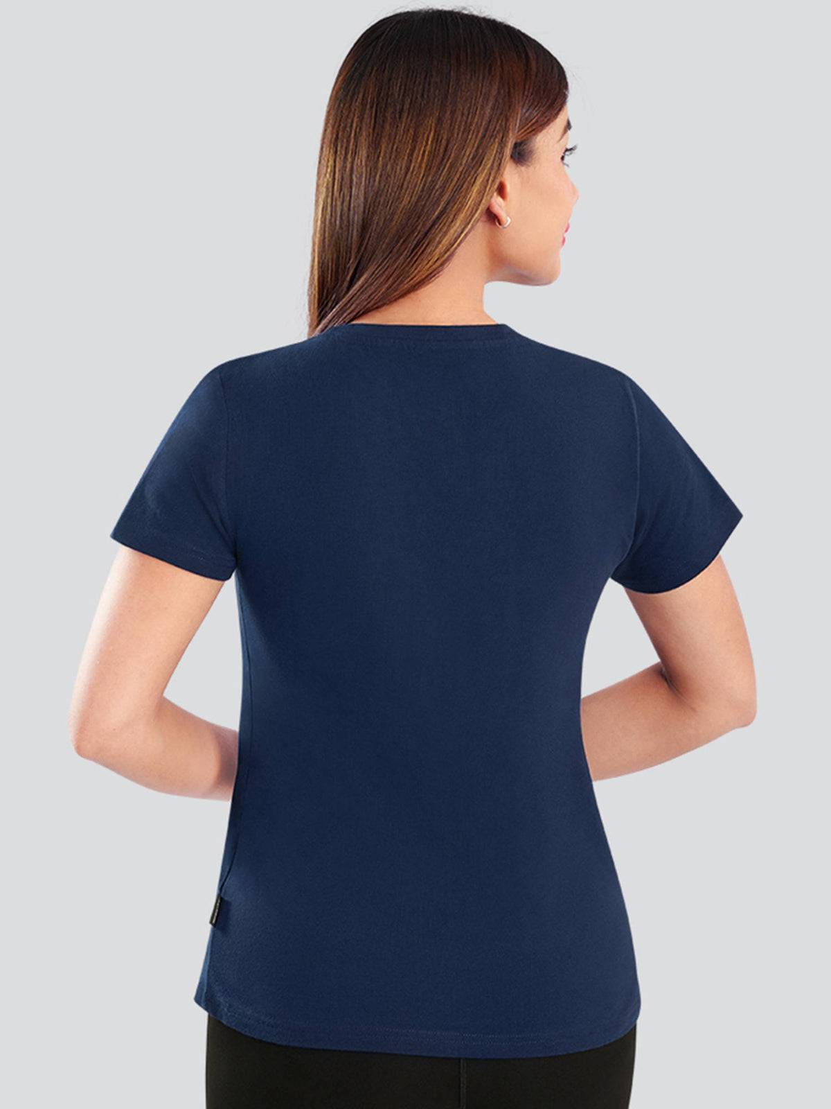 Women Navy Blue Active T-Shirt-Tc-905 | TT89 - view 2
