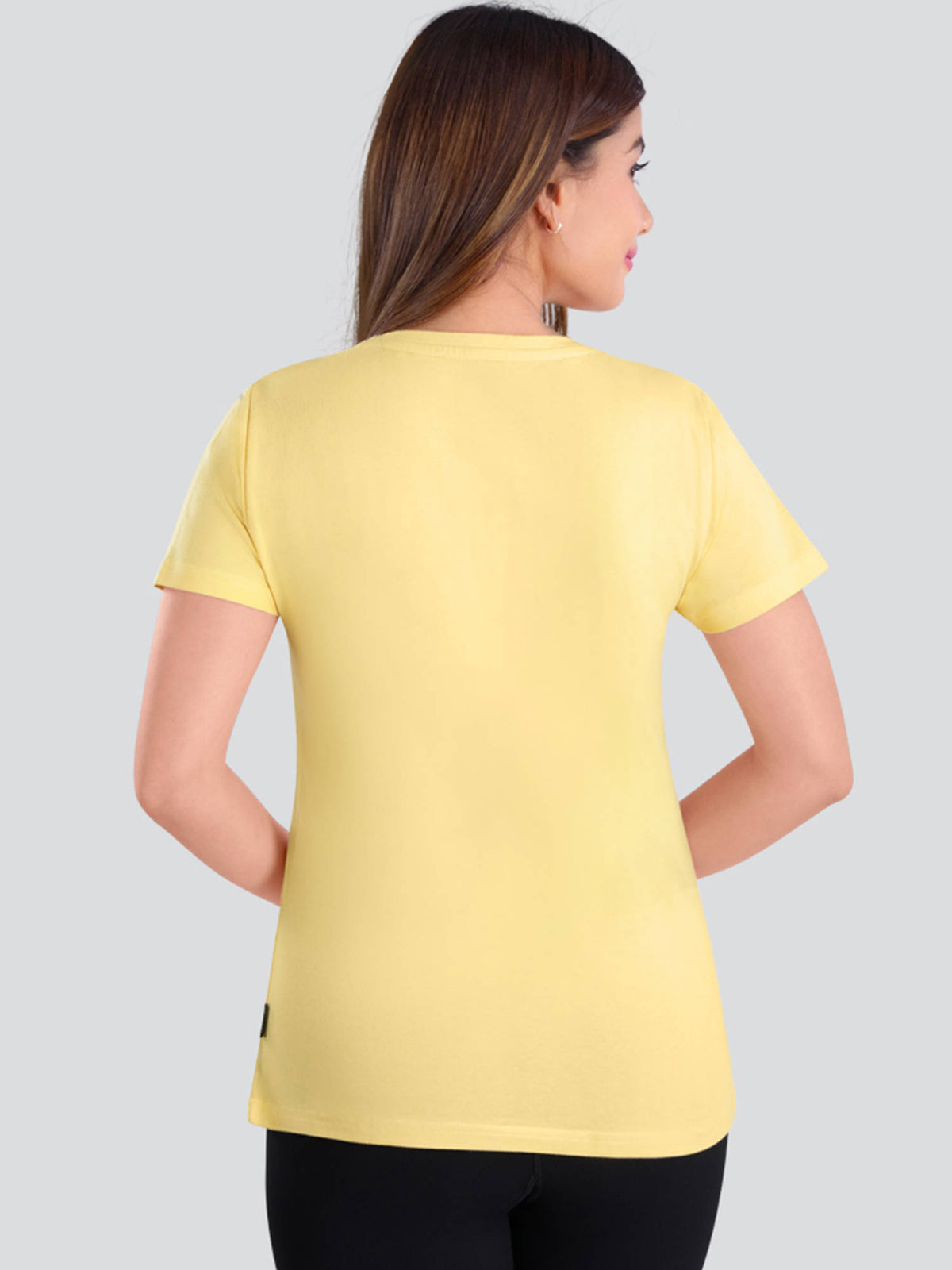 Women Yellow Active T-Shirt-Tc-905 | TT89 - view 2