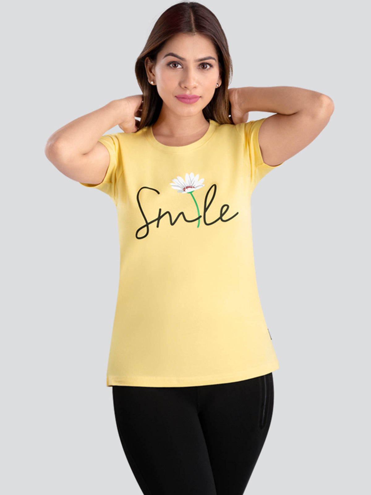 Women Yellow Active T-Shirt-Tc-905 | TT89 - view 4