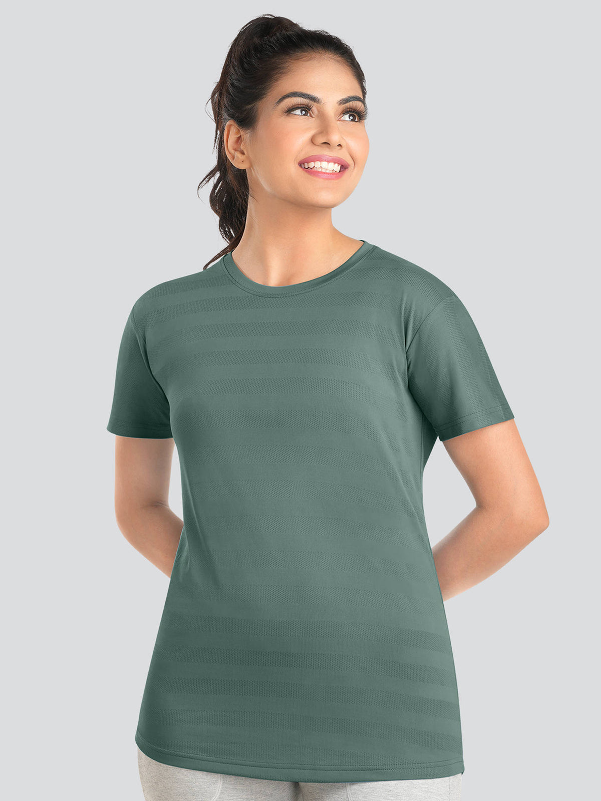 Women Black Active T-Shirt-Td-903 | TT89 - view 11